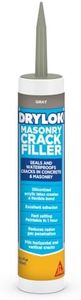 DRYLOK Masonry Crack Filler, 10.5 fl. oz – Seals & Waterproofs Cracks in Concrete, Masonry, Walls & Floors, Fast-Setting, Paintable in 1 Hour, Indoor/Outdoor Use, Gray