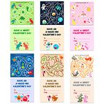 PETCEE Valentines Day Cards for Kids,30PCS Animals Maze Game Valentines Day Gifts Cards with Envelopes Valentines Exchange Cards for School Classroom Valentine Party Favor Tag for Boys Girls to Write