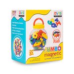 Jumbo Magnetic Alphabet and Numbers for Kids with 10 Colourful Beads Free Inside.