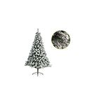 Kaemingk Snowy Imperial Pine-7ft Artificial Snow Flocked Christmas Tree, Multi-Coloured, 7ft (210cm)