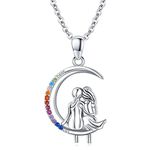 Sister Gifts from Sister, Sterling Silver CZ Necklace for Sisters, Best Friend Birthday Jewelry, Friendship Gift Ideas