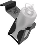 Yukon Glory Squeeze Bottle Holder, Designed for Blackstone Griddles, Set of 2 Stainless Steel Holders to Store Griddle Squeeze Bottles and Drinks, Black (Not for Pro-series, Table-top or Combo)