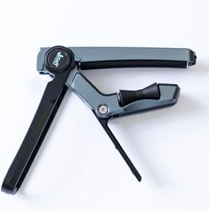 2025 Upgrade Rolling Guitar Capo, Aluminum Alloy - CNC Metal Carving Capo for Acoustic and Electric Guitars, Unique Folding and Hiding Design, Silky Smooth Movement, Precise Tuning. (BLACK)