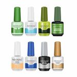 NEONAIL Professional Nail Grooming Gel Combo Pack- No-Wipe Top and Base Gel, Primer, Magic Remover, Crystal & Diamond Top Coat 15ml/each for Gel Nail Polish Soak-Off UV/LED Cured. Nail Salon Kit