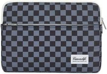 Canvaslife Black Checker Pattern 13 inch Canvas Laptop Sleeve with Pocket 13 inch 13.3 inch Laptop 13 case13 Sleever