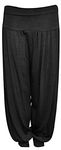 Fashion Oasis Kids Childrens Girls Dance Wear Harem Ali Baba Baggy Pants Trousers in Ages 7-8, 9-10, 11-12 & 13 (5-6 Years, Black)