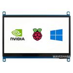 Waveshare 7inch HDMI LCD (H) 1024x600 IPS Capacitive Touch Supports Raspberry Pi 4 3 B 2 B B A Banana Pi Pro BeagleBone Black Supports Multi Systems