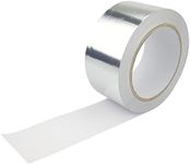 WARKHOME Aluminium Tape Aluminium Foil Adhesive Duct Tape - Heat Proof Multiple Use for Heating and Air Conditioning Repairs 30m x 50mm (2")