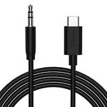 USB C to 3.5mm Aux Jack Cable for iPhone 16 15 Pro Max Plus,Samsung S24+ S23 Ultra S22 S21 S20 FE,6.6ft USB Type C to 3.5mm Male Cord Car Stereo for Galaxy A53 Z Flip Note 20 10+,Google Pixel,OnePlus