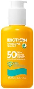 BIOTHERM - Waterlover Crème Solaire SPF 50+ - Lait Solaire Waterproof - Protection UVA/UVB - Sans Traces Blanches - 200 ml