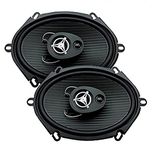 POWER ACOUSTIK EF-573 Edge Series Coaxial Speakers (5"" x 7"", 3 Way, 500 Watts max)