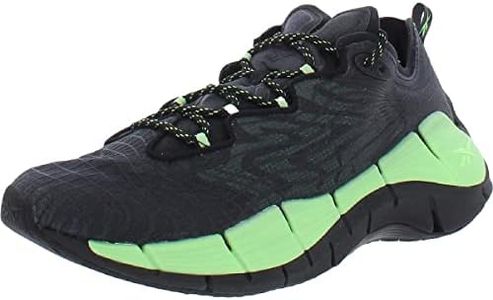 Reebok Mens Zig Kinetica II Fitness Workout Running Shoes Black 9 Medium (D)