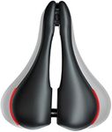 HUGEOAKS Width Adjustable Bike Seat, Comfortable Bicycle Seat, Prostate Friendly Bicycle Seat, Bike Saddle Suitable for Mountain Bike, Road Bike, City Bike and Stationary Exercise Bike (CB)