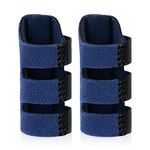 Echify Finger Splint - 2pcs Upgraded Finger Support Trigger Finger Brace with 3 Adjustable Fixing Belt Mallet Finger Splints for Straighten Broken Bent Finger & Arthritis Pain Relieve