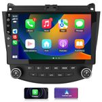 Android 13 [2GB+32GB] Car Radio Compatible for Honda Accord 2003-2007, 10 Inch Touch Screen with GPS/FM/WiFi/USB/SWC,Support Wireless CarPlay Android Auto