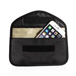 Canvas Protective Anti-Radiation Anti-tracking Anti-spying Signal Blocking Case Bag Handset Function Bag for Cell Phone (Black)