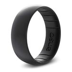 Enso Rings Classic Elements Silicone Ring | Handmade in The USA | The Premium Fashion Forward Silicone Ring | Lifetime Quality Promise … (Black Pearl, 7)