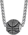 Stainless Steel Basketball Pendant 