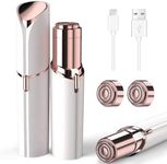 Hair Remover for Face Woman, Electric Face Shaver for Women, Face Hair Removal for Women, Hair Removal Device for Women Chin, Lip, Peach Fuzz with 2 Pc Replacement Heads, USB Rechargable