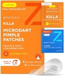 ZitSticka Killa Acne Patches for Face - World's Most Potent Pimple Patch with Fast-Acting Microdarts - Starts Working within 2 Hours for Deep, Early-Stage Zits & Blemish - 4 Count