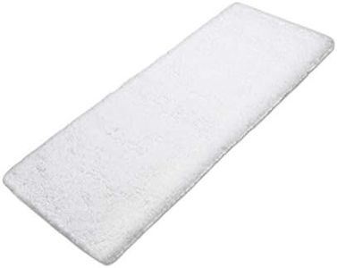 Sheepping Bath Rug Runner White Absorbent Long Bath Mat for Bathroom - Washable Non Slip Bath Mat Decorative Floor Mats Carpet for Bathroom - 59 x 20 inch