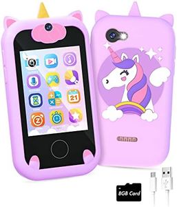 Joozfee Gifts for Girls Age 6-8 Kids Smart Phone Toys for Girls Age 5-7+ Teenage Easter Christmas Stocking Stuffers for Kids for 3 4 5 7 9 6 8 10 Year Old Girl Birthday Gift Ideas with 8G SD Card