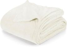 Utopia Bedding Ivory Fleece Blanket