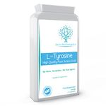 L-Tyrosine 500mg 120 Capsules - Pure Amino Acid with No Fillers or Binders or Flow Agents – an Amino Acid Nutritional Supplement Suitable for Vegetarians - UK Made