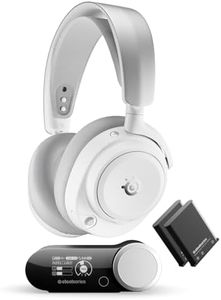 SteelSeries Arctis Nova Pro Omni - Hi-Res Wireless Gaming Headset, 96kHz/24bit, ANC, ClearCast Pro Mic, AI Noise Rejection, Mobile App, Mix 2.4GHz + BT, OmniPlay PC+PlayStation+Xbox - White