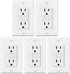 ELECTECK 5 Pack GFCI Outlets 15 Amp