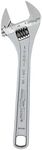 Channellock Adjustable Wrench, 10 in, Chrome, Plain