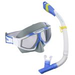 U.S Divers | Mask and Snorkel - Combo Avila White Blue Lenses Dark