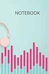 CLASSY Earphone Pink NOTEBOOK: Line