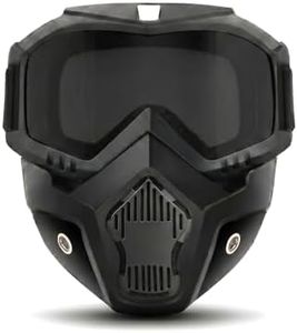 Detachable Full Face Goggle Mask, 2026 New Large Viewing Hood, Welding Mask for Cutting, Anti-fog Lens for Riding (C)