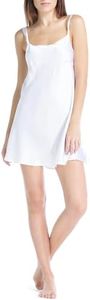 Fishers Finery Women's 100% Silk Chemise/Nightgown; Short Gown (White XL)