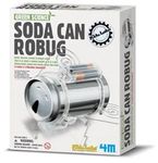 4M Plastic/Metal Kidz Labs, Soda Can Robug (Silver)