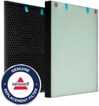 BISSELL Air Purifier HEPA Activated Carbon Pack, 3365 air400 Replacement Filter, Black/White