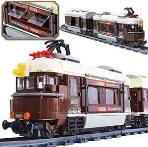 Classic City Train Sets with Train Tracks, Steam Train Building Model Kit Toys with Real Details for Train Lovers, Boys and Girls Christmas Decor Collectible, Great Gift Idea (923Pcs)