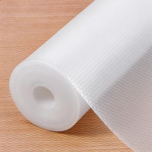 60cmx500cm Drawer Liner, Non-Slip Shelf Liner for Kitchen Cabinets, Non Adhesive Waterproof Drawer Liners Clear EVA Plastic Cupboard Liners for Drawers, Pantry, Fridge, Kitchen, Refrigerator