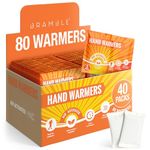 Bramble Hand Warmers Disposable - 80 Pack (40 Twin Packs) - Pocket Warmers for Hiking, Outdoor Activities, Golf - 8+ Hours of Heat