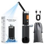 SoulBay Portable Bidet, 400mL Large Capacity USB Rechargeable Electric Travel Bidet, Handheld Sprayer with Max 680ml/Min High Pressure for Toilet Women Men Personal Hygiene Clean, Baby Wash