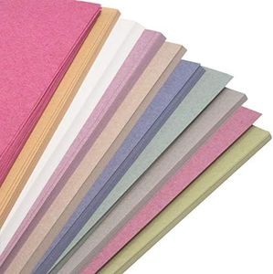 A4 Recycled Sugar Paper Pastel Colours 50 Sheets in 10 Assorted Colours, Great for Kids Arts & Crafts, Drawing, Painting & Scrap Booking. 30 x 21cm Sheet Size