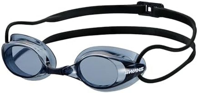 Swans SR-7N SMK Swimming Goggles, Made in Japan, Smoke Racing, Non-Cushioned, 12 Years Old to Adult