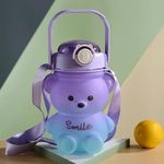 TERA 13 (1 pcs Kids water bottle Panda Water Bottle for Girls - BPA-Free, Leak-Proof, and Easy to Clean- Perfect for School and Outdoor for Kids Girls & Boys Birthday Return Gifts