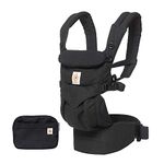 Ergobaby Omni 360 All-Position Baby Carrier for Newborn to Toddler with Lumbar Support (7-45 Pounds), Pure Black