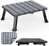 Marudina Large Platform RV Step with Cloth Cover and Anti-Slip Surface, 3-Level Adjustable Height, Light Aluminum Folding Step Stool, Supports Up to 1,000 lb - Ideal for RV and Multi-Use Scenarios