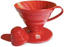 Hario V60 Plastic Coffee Dripper, Size 01, Red