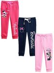 Kuchipoo Girls Regular Fit Trackpant - Pack Of 3 (© Disney-Low-605, 13-14 Years, Multi-Colored), Multicolour