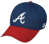 Atlanta Braves (Home/White A Logo) YOUTH (Ages Under 12) Adjustable Hat MLB Officially Licensed Major League Baseball Replica Ball Cap