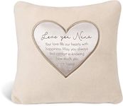 Pavilion Gift Company Love You Nana-16 Inch Soft Royal Push Throw Pillow, Cream